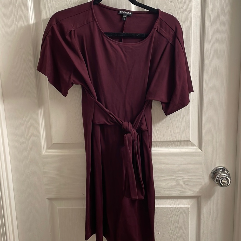 Express tie front dress